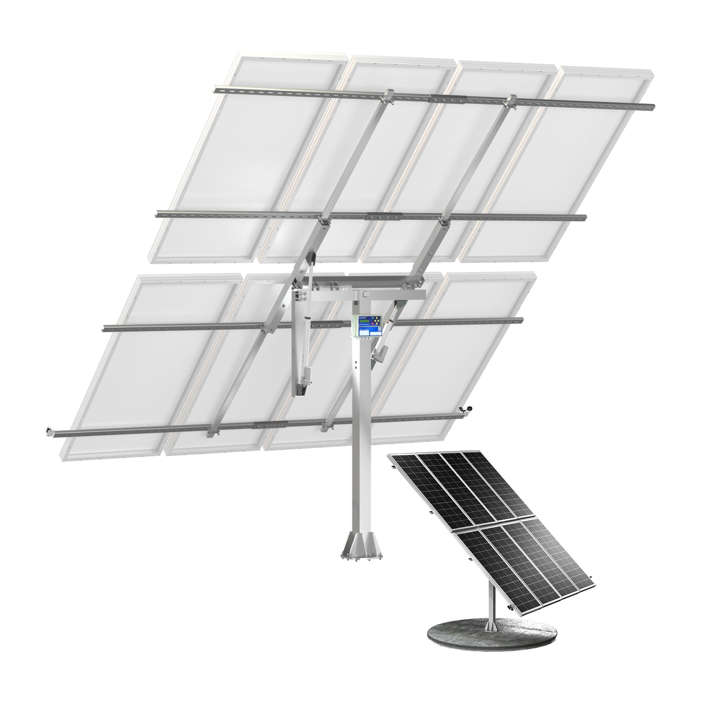 ECO-WORTHY Solar Panel Dual Axis Tracking System (Expanded Version Increase 40% Power) with Tracker Controller