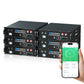 ECO-WORTHY 5.12kWh 51.2V Server Rack Battery,3U Size,with Bluetooth & WiFi