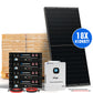 Complete Off-Grid Solar Power System - 10KW 120/240V Output | 15.36kWh to 20.48kWh Lithium Battery | 7380 Watts PV Input