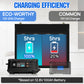 20A 12V/24V Smart Battery Charger with LCD Display for Most Batteries