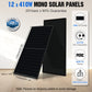 ECO-WORTHY 10000W Home Hybrid Solar Power System: 10KW GROWATT 120V/240V Output+ 14.3kWh Lithium Battery (4*280Ah)+ 4920W Solar Panel (12*410W)