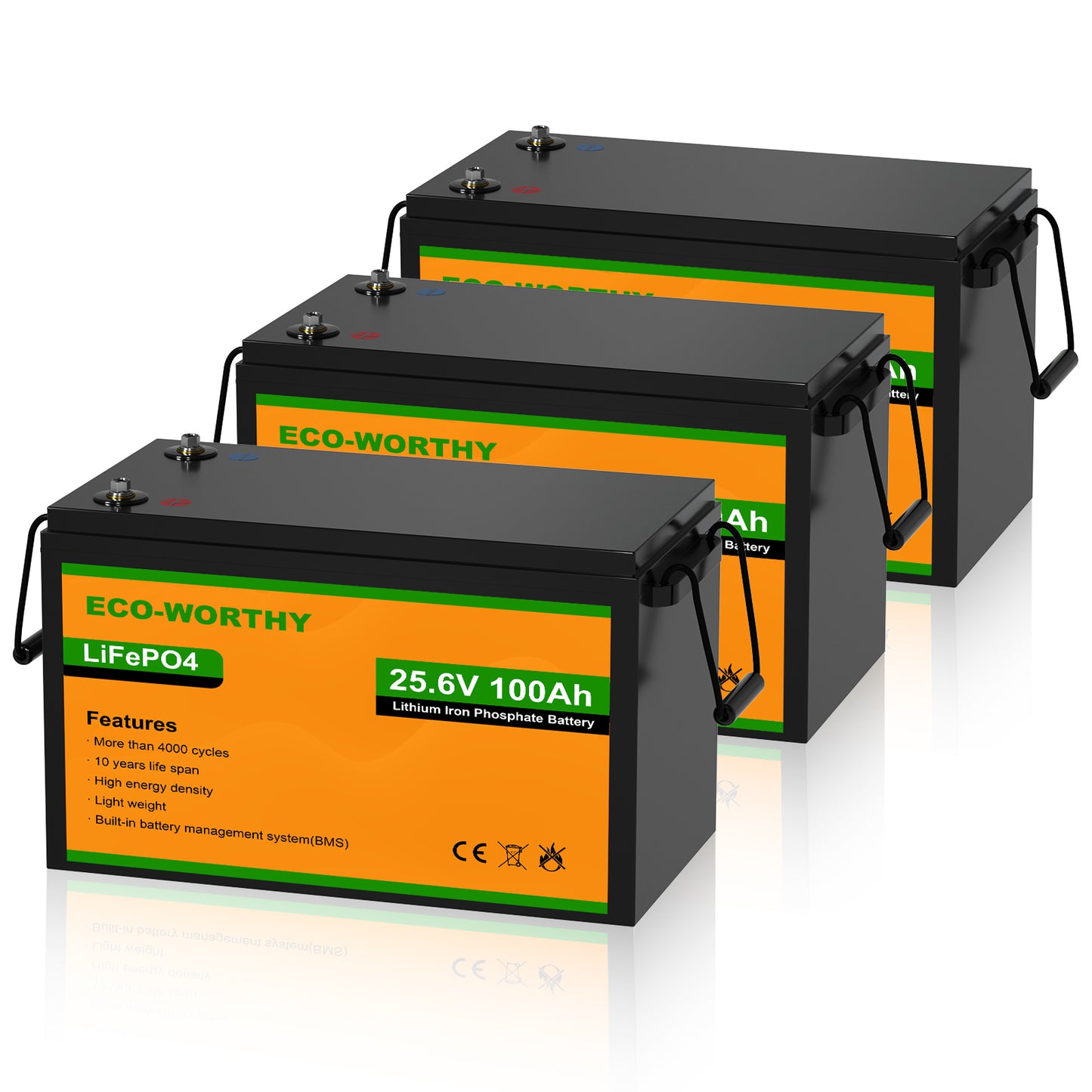 LiFePO4 24V 100Ah Lithium Iron Phosphate Battery