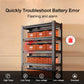 LiFePO4 12V 100AH Lithium Battery with Bluetooth and Battery Status Display, 100A BMS with Low Temperature Protection