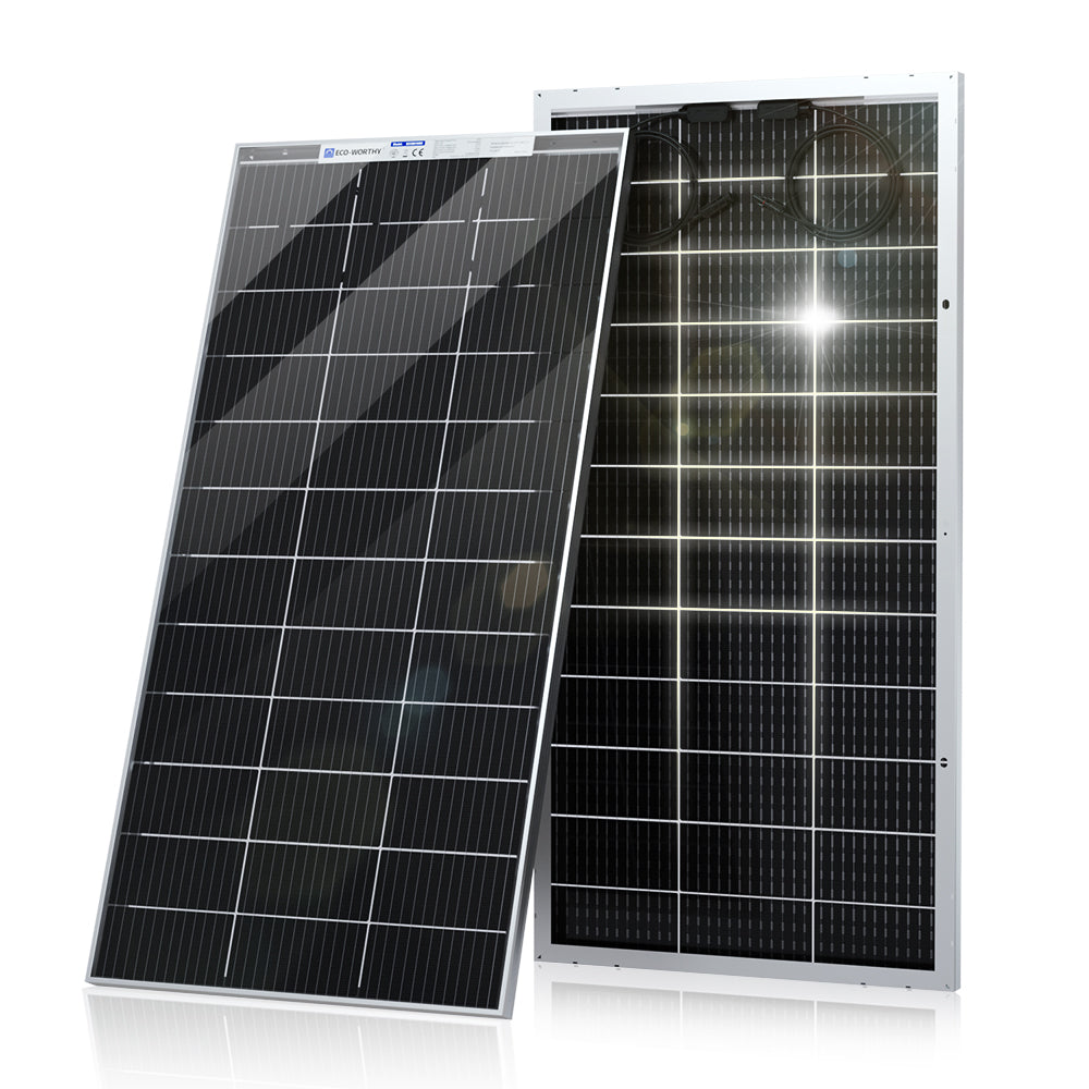 ECO-WORTHY Kit pannello solare flessibile da 130 W 12V / 24V