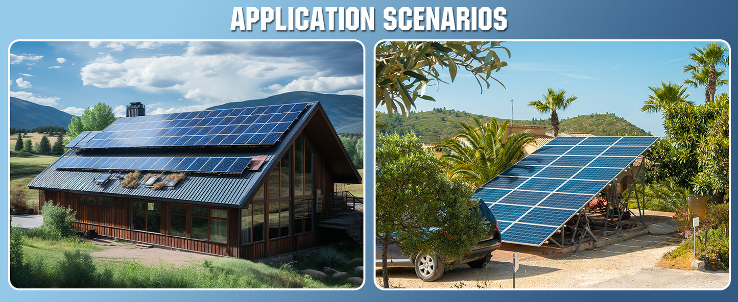 ECO-WORTHY 10000W Home Off-grid Solar Power System: 10KW 120V/240V Output+ 14.3kWh Lithium Battery (4*280Ah)+ 4920W Solar Panel (12*410W)
