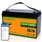 LiFePO4 12V 150Ah Lithium Iron Phosphate Battery With Bluetooth And Low-temperature Protection