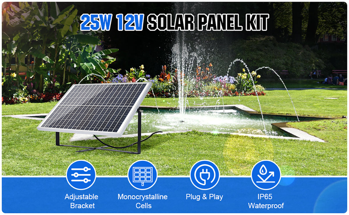 ECO-WORTHY 20W 12V Solar Panel Kit: 20 Watt Polycrystalline Solar Panel &  Battery Clips & 3A Charge Controller • Solar Power Shop