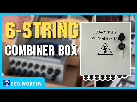 6 String PV Combiner Box with Lightning Arrester & 10A Rated 